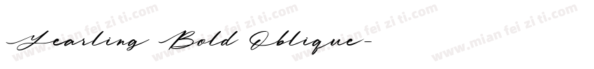 Yearling Bold Oblique字体转换